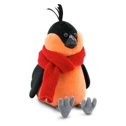Jucarie cintezoiul cu fular rosu de plus Bob, 20cm, Orange Toys