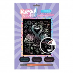 Set creativ  Holograma- Flamingo, 20x25cm, Sequin Art