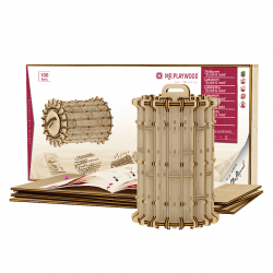 Model mecanic "Labirint cilindric" din lemn