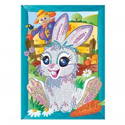 Set Creativ  Smoogles - Iepurasul Munch, 25x34cm, Sequin Art