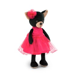 Jucarie catelusa de plus Lucky Blacky: Carmen, 25cm, Orange Toys