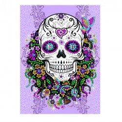 Set creativ Teen - Craniu Floral,34x25cm, Sequin Art Set creativ Teen - Craniu Floral,34x25cm, Sequin Art