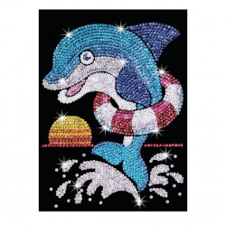 Set Creativ  Red - Delfinul Jack,34x25cm, Sequin Art