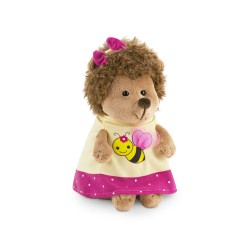 Fluffy, ariciul in rochita cu albinuta , din plus, 15cm, Orange Toys