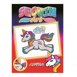 Set Creativ  Red - Astra Unicornul,34x25cm, Sequin Art